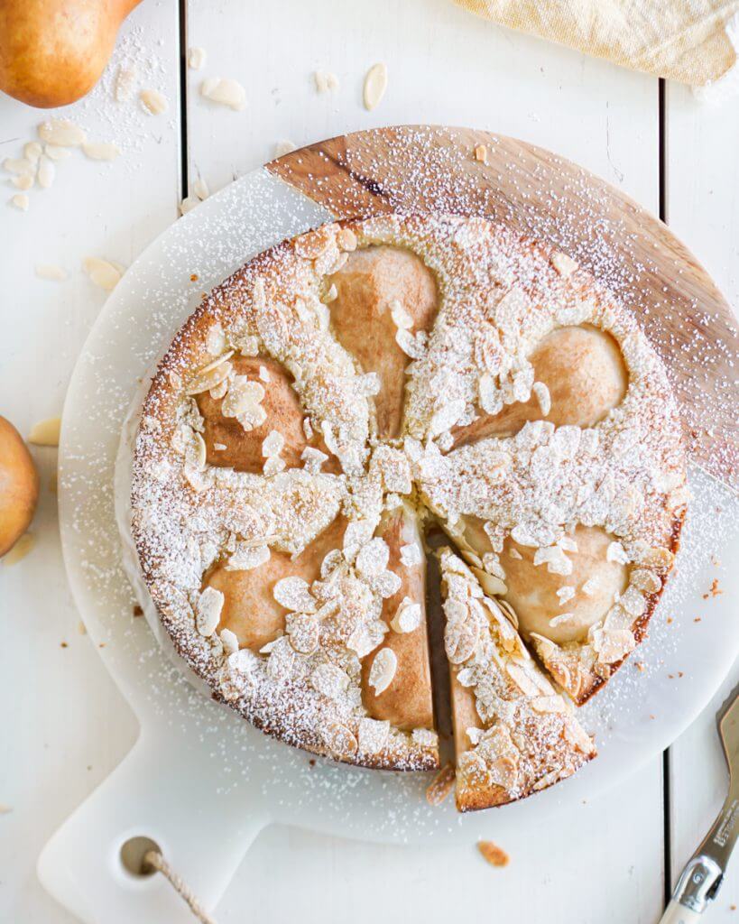 Almond Pear Cake 