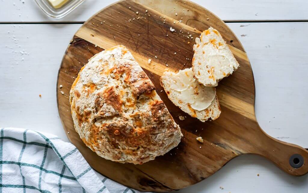 Traditional Irish Soda Bread with Cheese