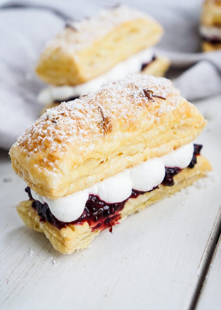 Homemade Flakies using Blackberry Compote 