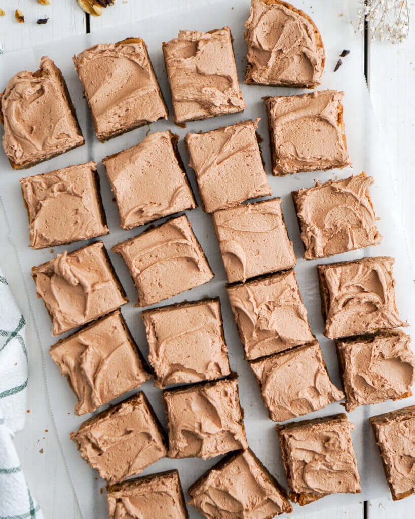 Fudgy Milk Chocolate Brownies with Icing 