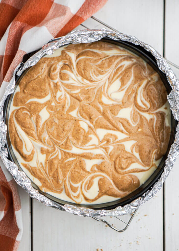 How To Make Pumpkin Swirl Cheesecake