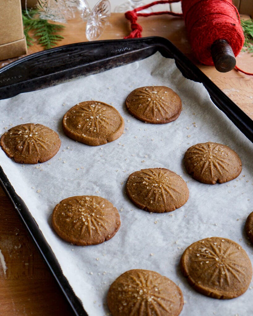 Stamped Ginger Cookies